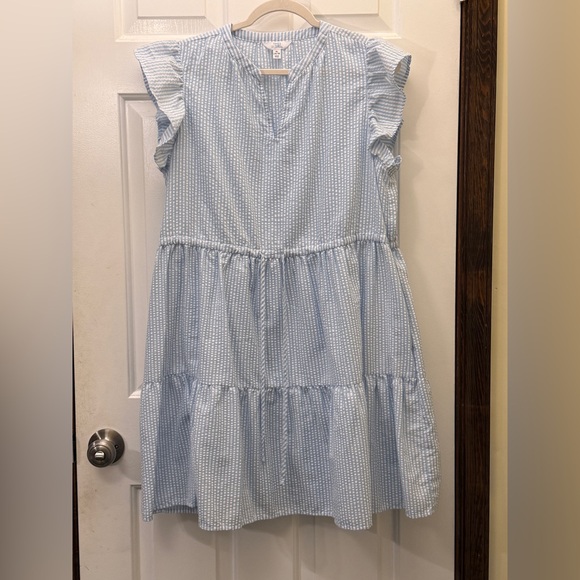 Blue Gingham Dress - Picture 1 of 8